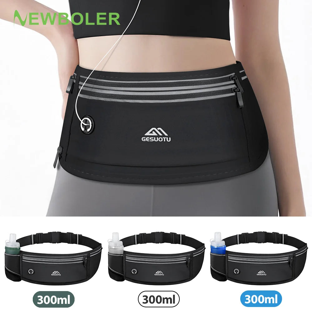 NEWBOLER Professional Running Waist Bag – Lightweight Sports Belt Pouch