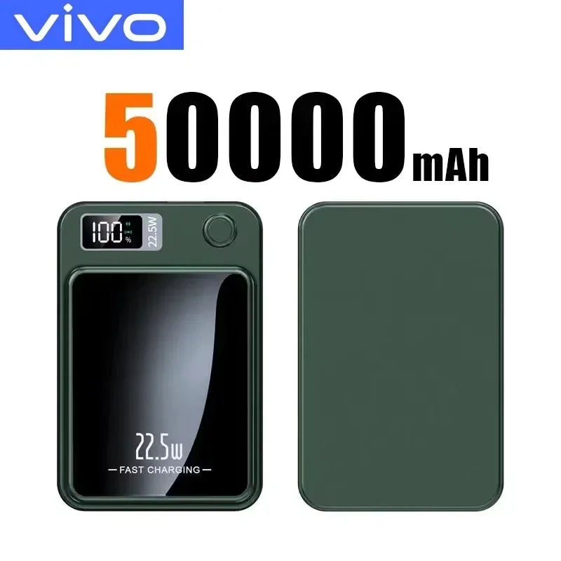 VIVO Magnetic Power Bank 50000mAh Wireless Fast Charger PD 22.5W with Display