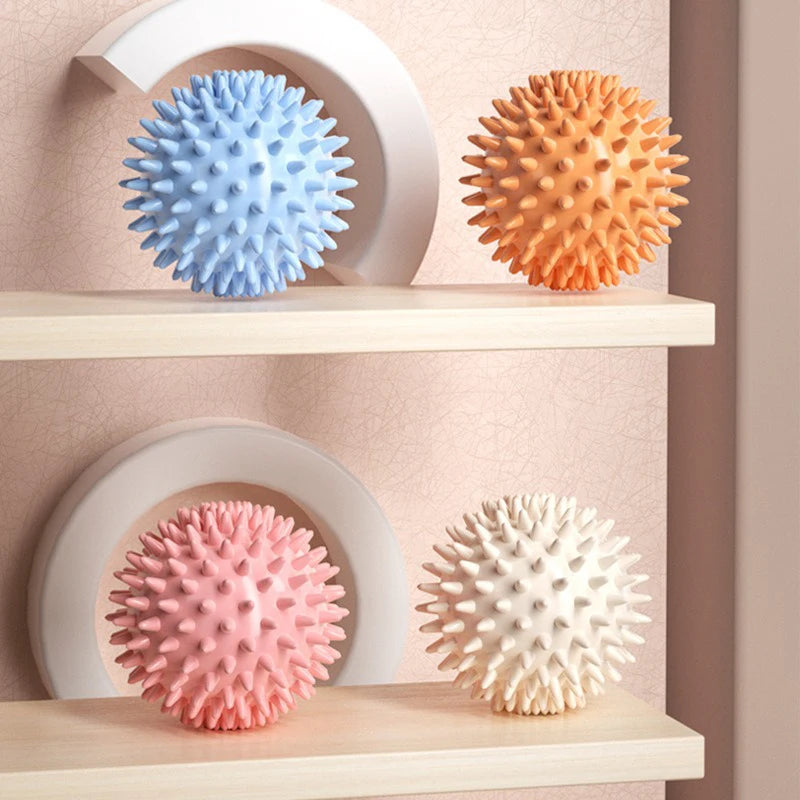 Spiky Foot Massage Ball for Plantar Fasciitis and Muscle Relief| PVC Trigger Point Therapy Ball