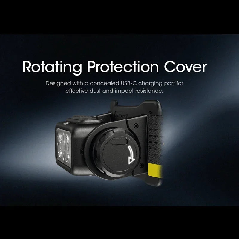 NITECORE NU43 Rechargeable 1400-Lumen Headlamp with White & Red Light