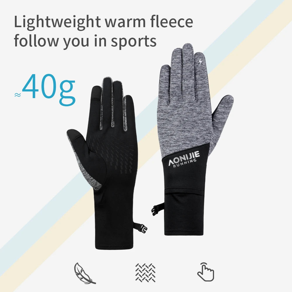 AONIJIE M61 Trail Running Gloves – Lightweight, Breathable Design with Watch Visibility Hole