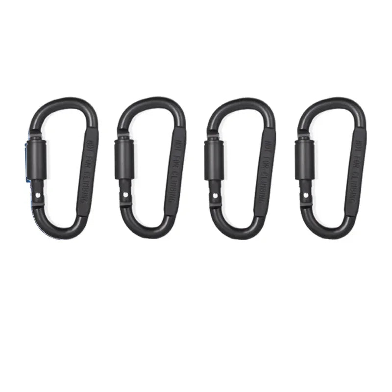 SANKE RESCUE Aluminium Carabiner Clips 4-6PCS Keychain EDC Camping Hooks