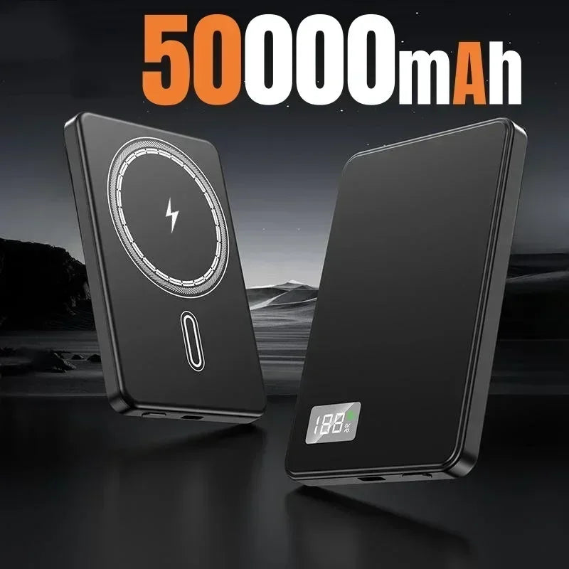 Wireless Magnetic 50000mAh Power Bank PD22.5W Fast Charging MagSafe Compatible