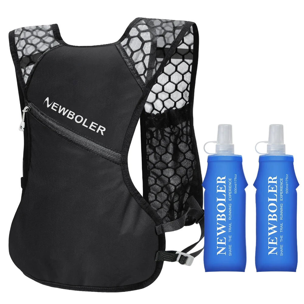 NEWBOLER Ultralight Trail Running Hydration Vest Backpack with Bottle