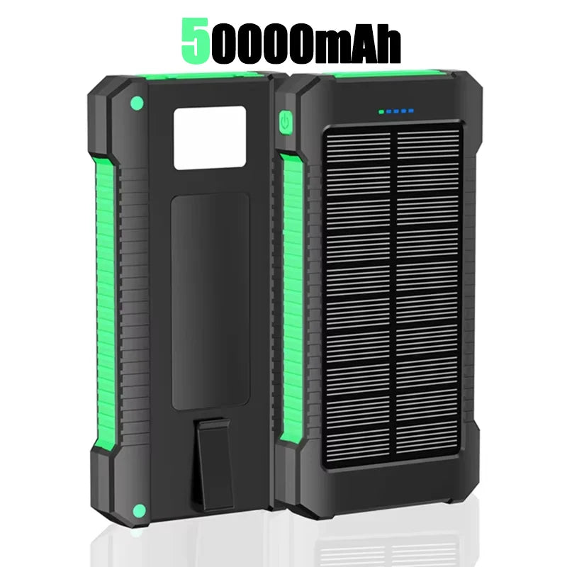 LENOVO Solar Power Bank 50000mAh Outdoor Fast Charging Portable Charger