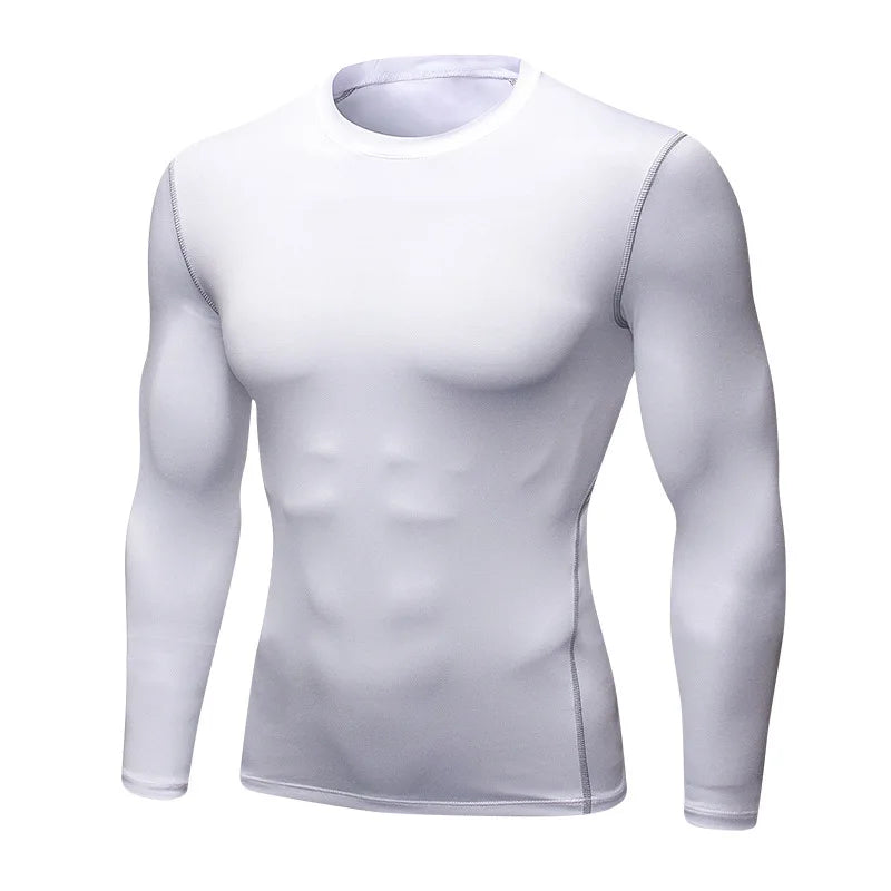 Men’s Thermal Compression Top Long Sleeve Quick Dry Fitness Wear