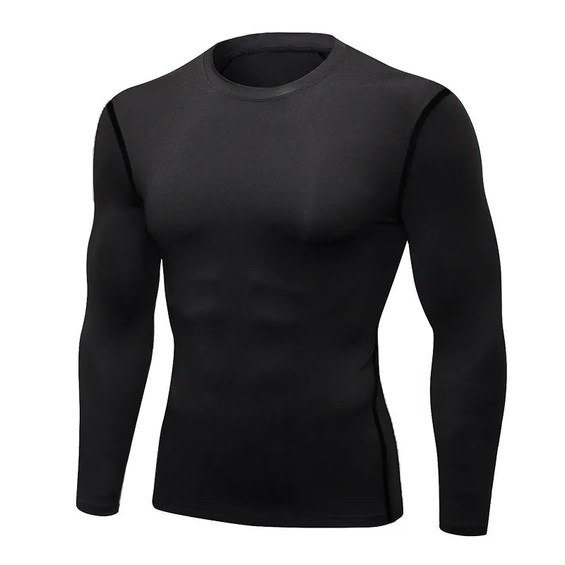 Men’s Thermal Compression Top Long Sleeve Quick Dry Fitness Wear