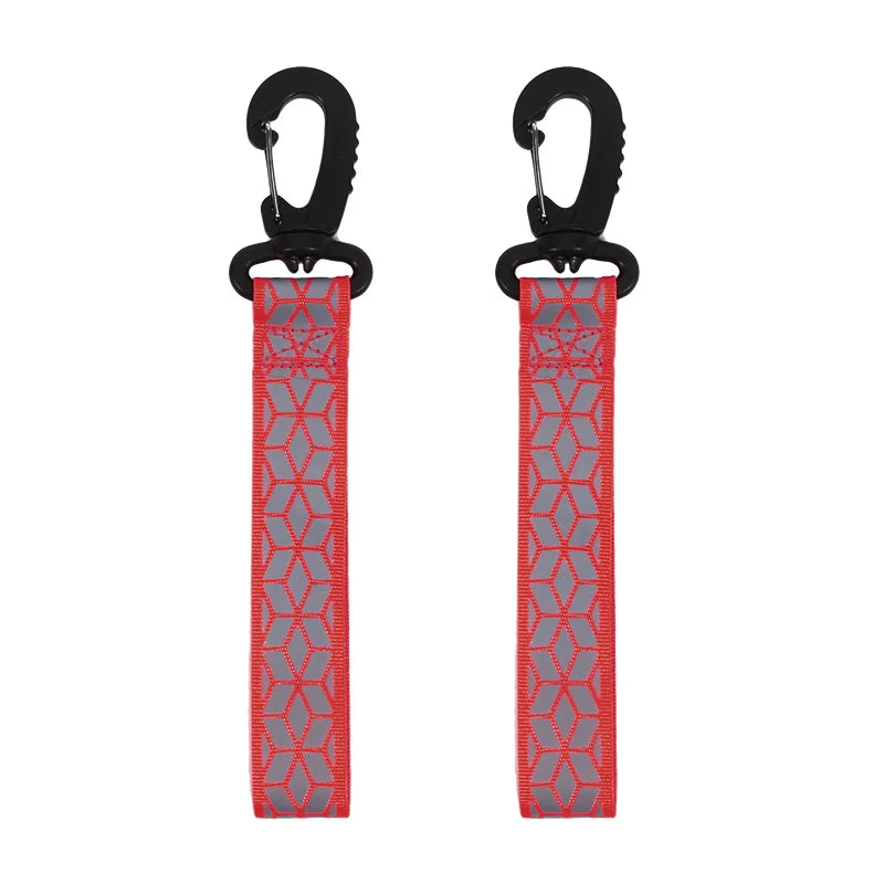 Reflective Safety Strap Keychain 2PCS Quick Release Night Running Cycling