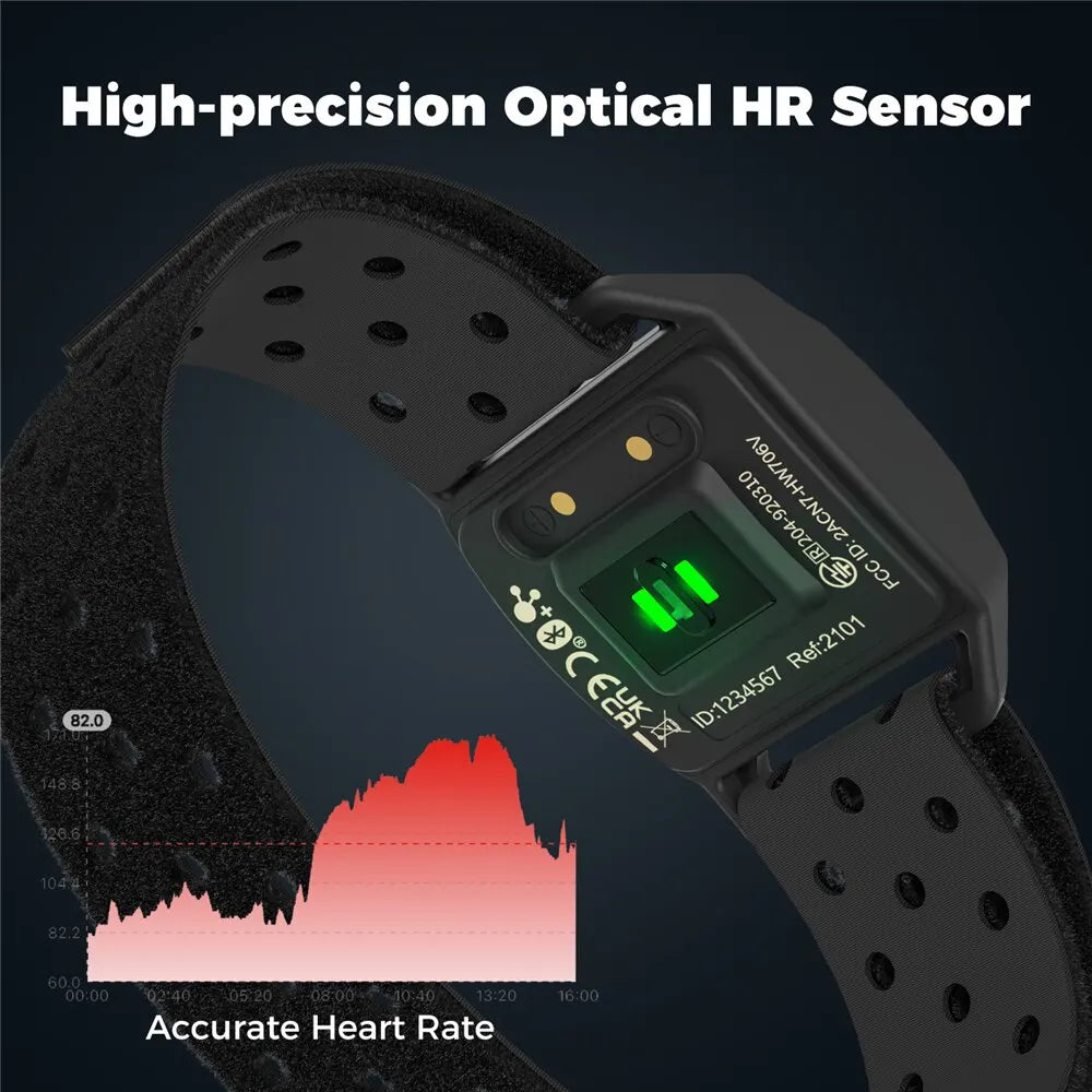 COOSPO HW706 Optical Heart Rate Monitor Armband Bluetooth ANT+ for Garmin & Wahoo