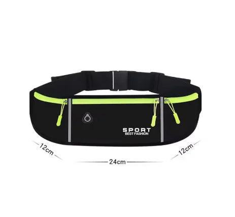 WATERPROOF RUNNING WAIST BAG – Reflective Sport Belt Phone Case for Men & Women