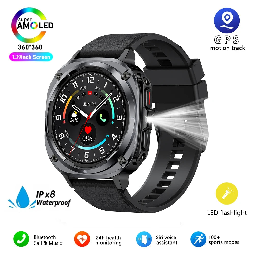 GEJIAN New Watch 7 Ultra Smart Watch with Heart & Sleep Monitoring, GPS, Voice Call