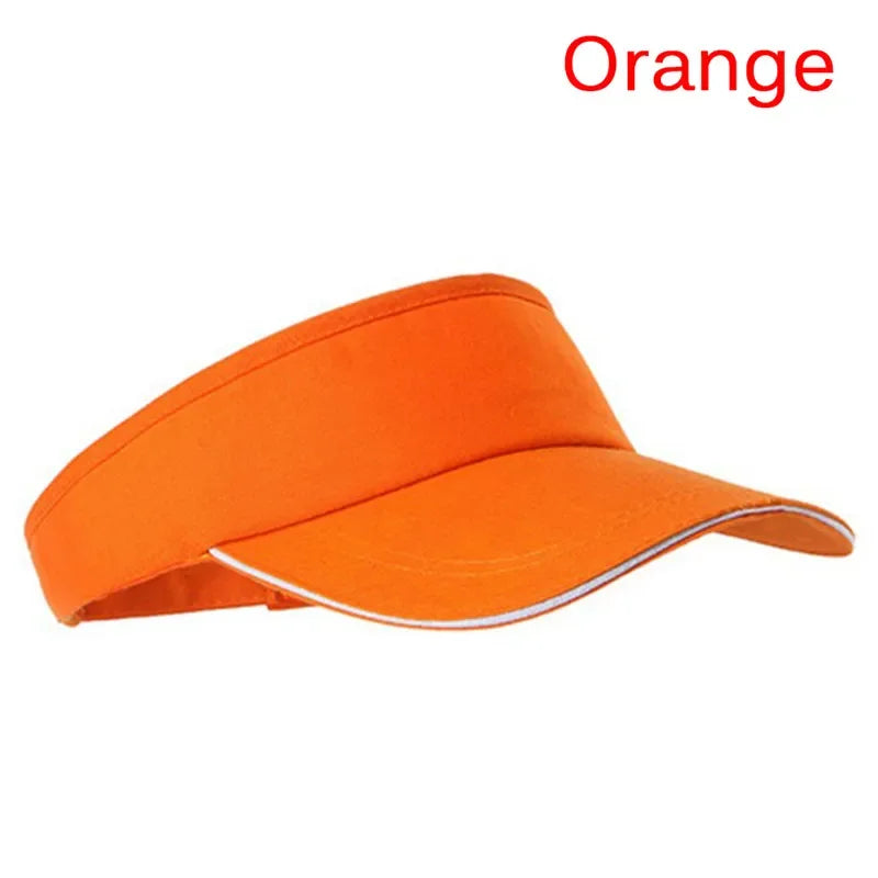 Adjustable Sun Visor Cap – Breathable Golf & Tennis Summer Hat for Outdoor Sports
