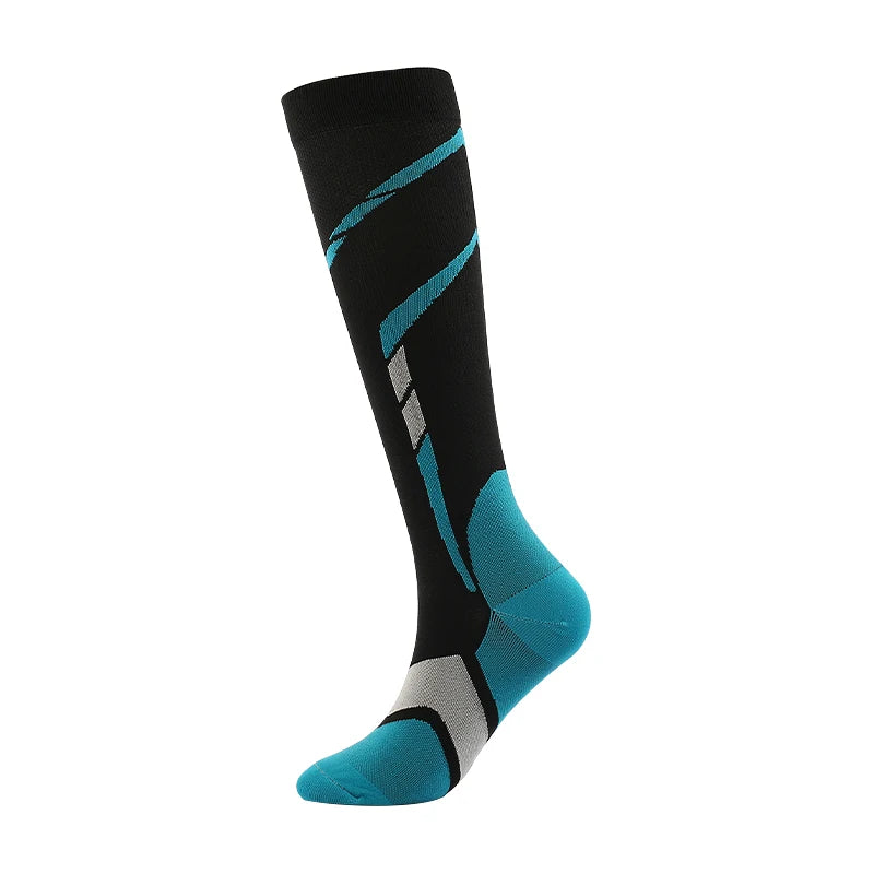 Men’s Compression Sports Socks for Running Cycling Football & Circulation Support