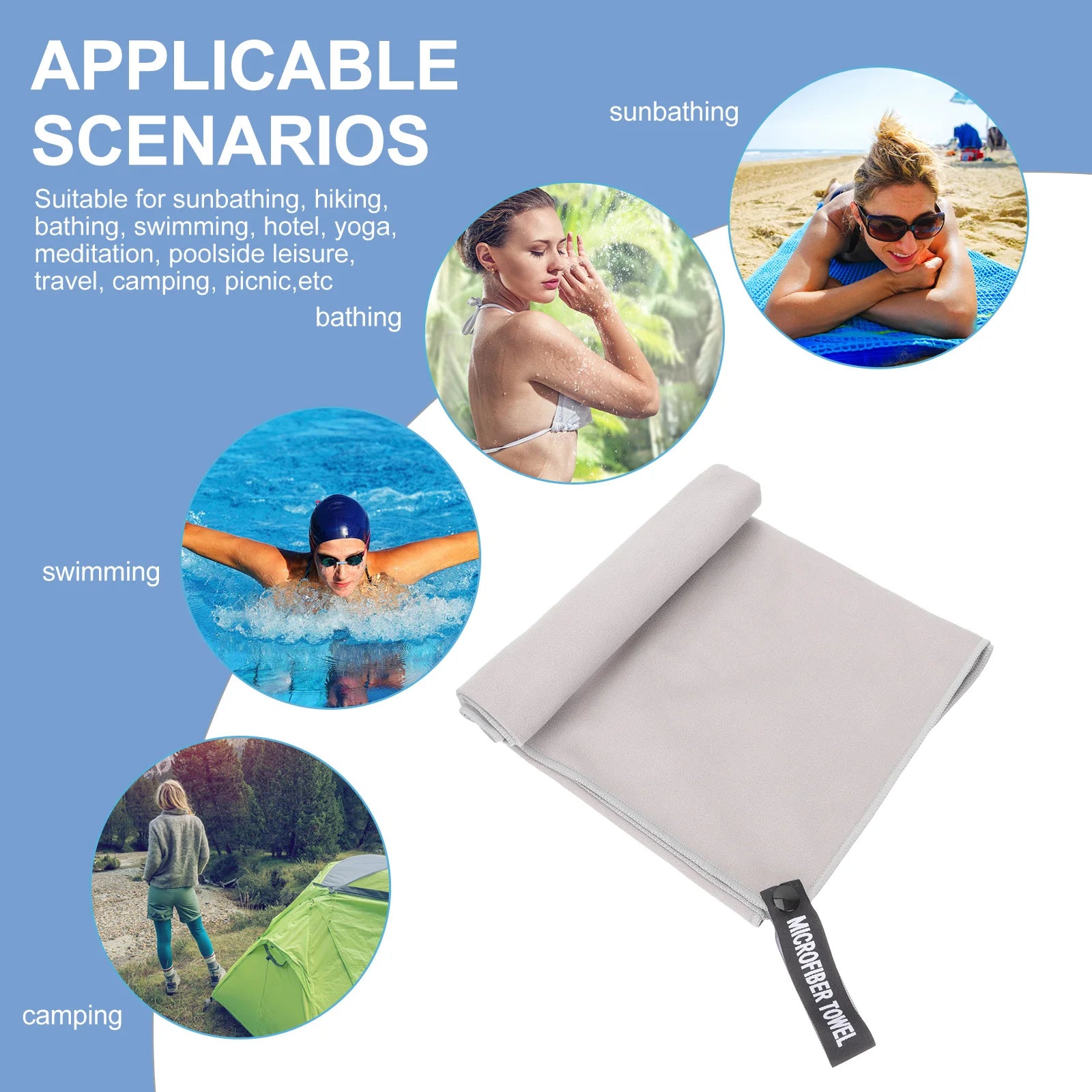 Quick-Drying Microfiber Sports Towel – Portable Gym & Workout Towel