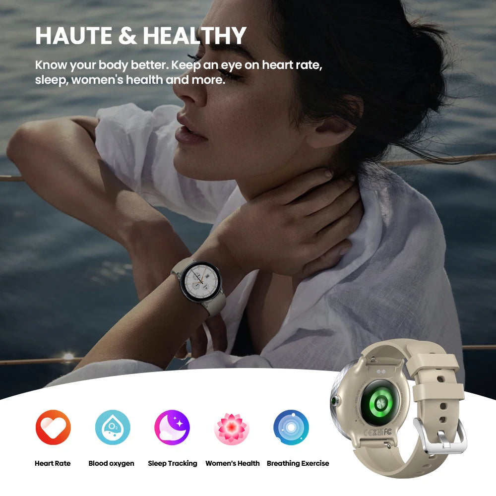 ZEBLAZE LILY 2 Smart Watch 1.2" HD AMOLED Display with Voice Calling for Women