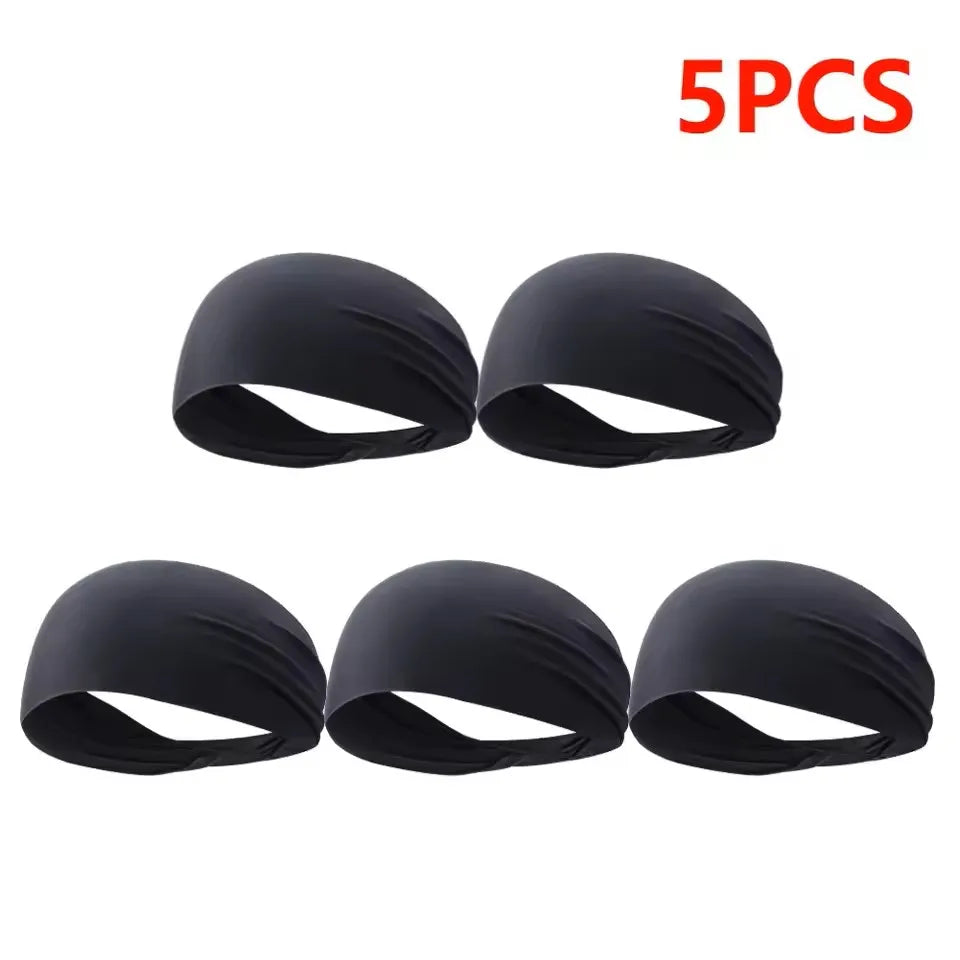 Elastic Sports Headband Quick-Dry Sweatband for Running, Gym & Yoga