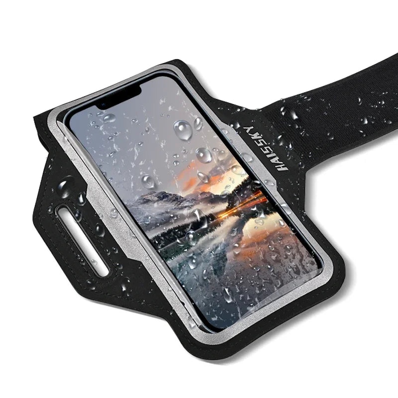 HAISSKY Ultra-Thin Running Armband – Fits iPhone & Samsung Smartphones Up to 6.8"