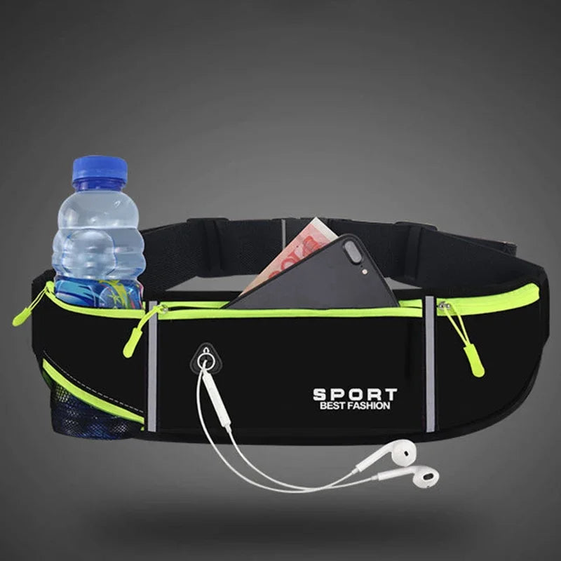 WATERPROOF RUNNING WAIST BAG – Reflective Sport Belt Phone Case for Men & Women