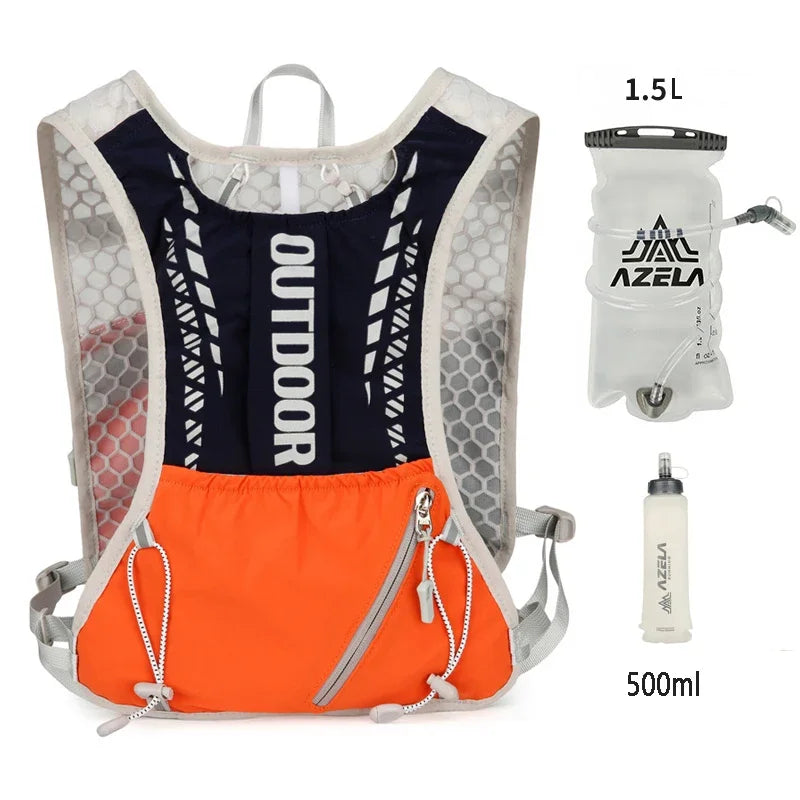 Trail Running Hydration Vest, Lightweight Cycling and Hiking Backpack with Reflective Design