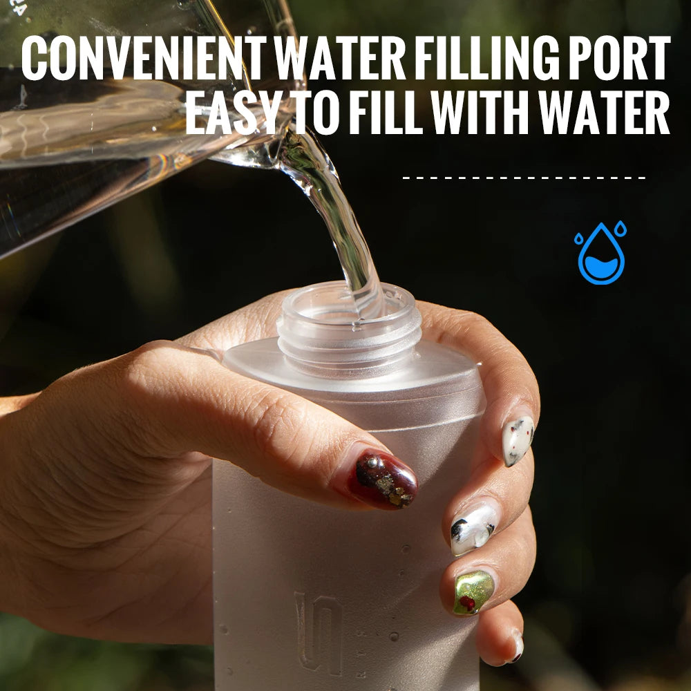 300ml Collapsible Soft Flask, BPA-Free TPU Running Water Bottle for Travel and Sport