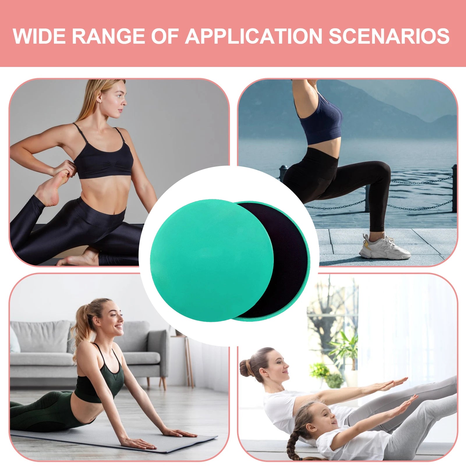 Fitness Core Sliders | Dual-Sided Gliding Discs for Full-Body, Ab, and Strength Workouts | Anti-Slip