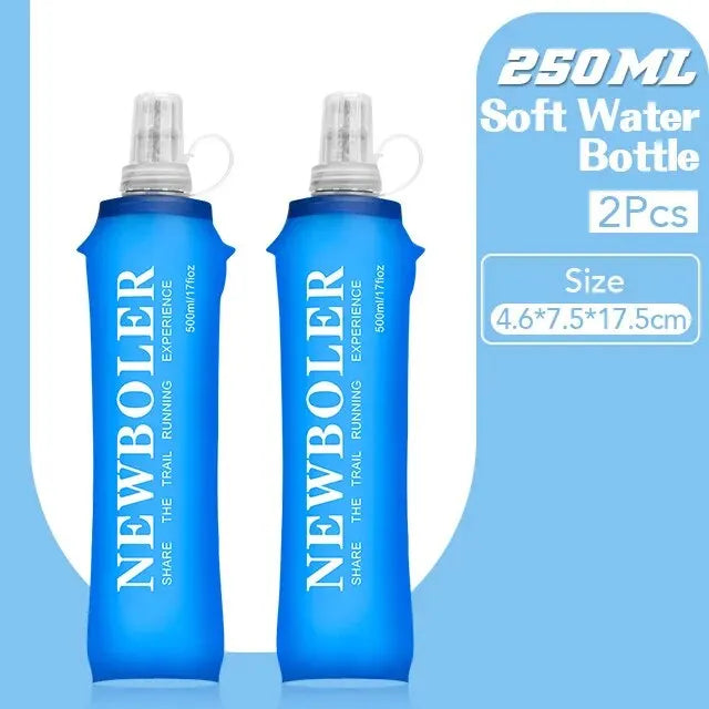 NEWBOLER TPU Soft Flask Collapsible Water Bottle (250ml / 500ml)