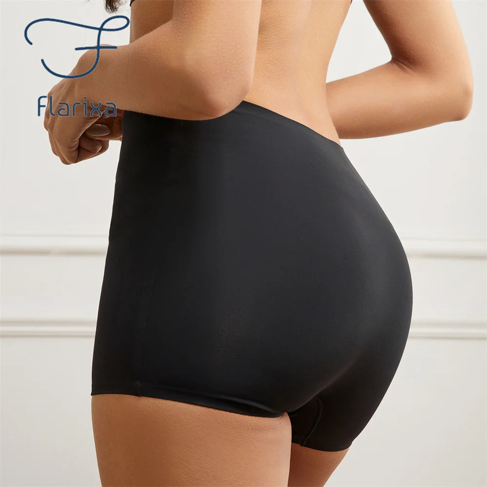 FLARIXA Seamless Women’s Boxer Briefs Anti-Chafing High Waisted Boyshorts