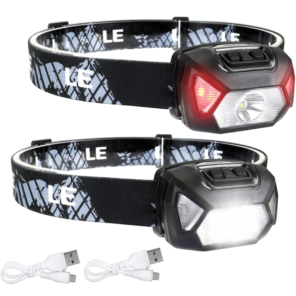 OSITE SKY USB Rechargeable Headlamp – 6 Modes LED Waterproof Outdoor Light