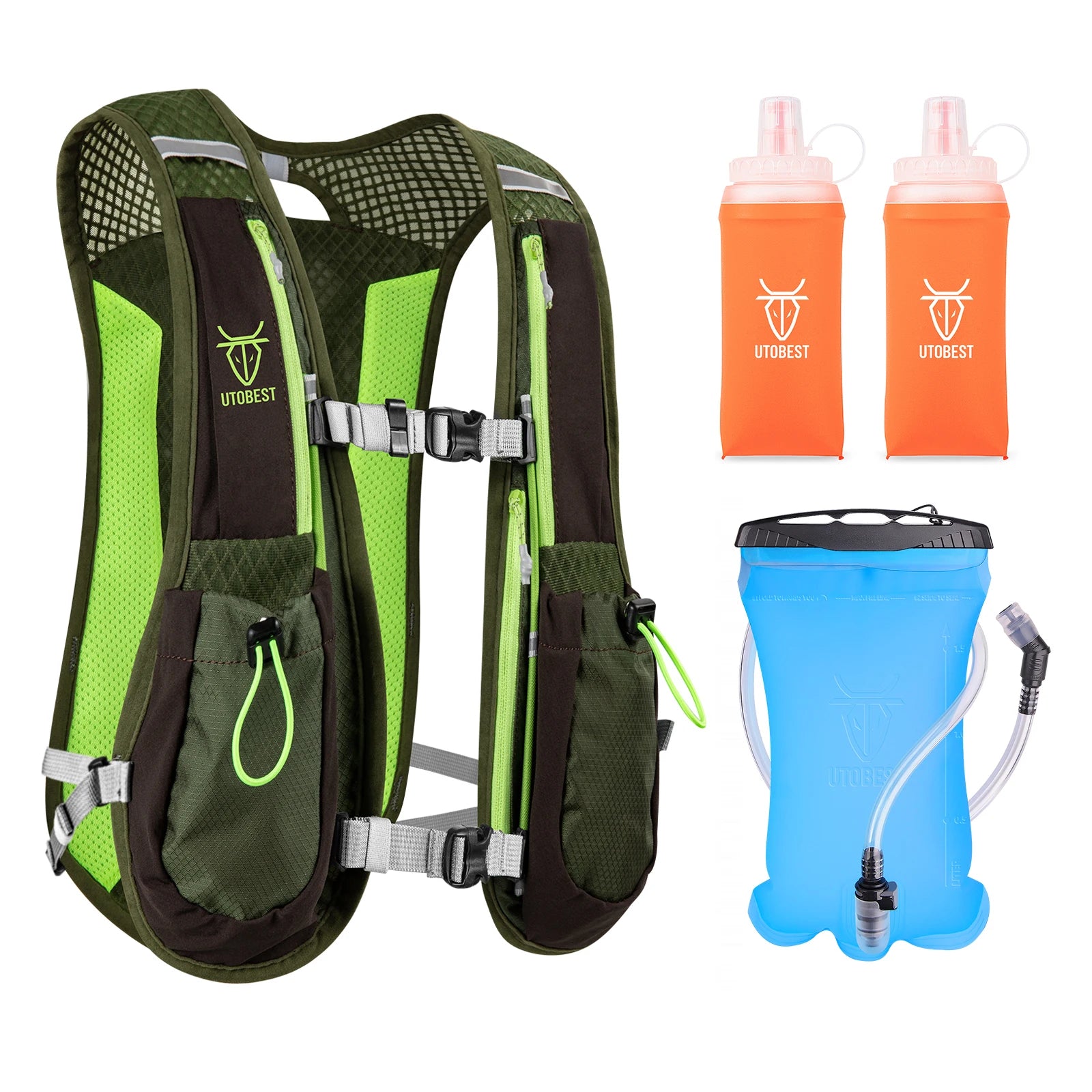 UTOBEST Trail Running Backpack 5L – Ultra Lightweight Hydration Vest for Marathon, Cycling & Hiking