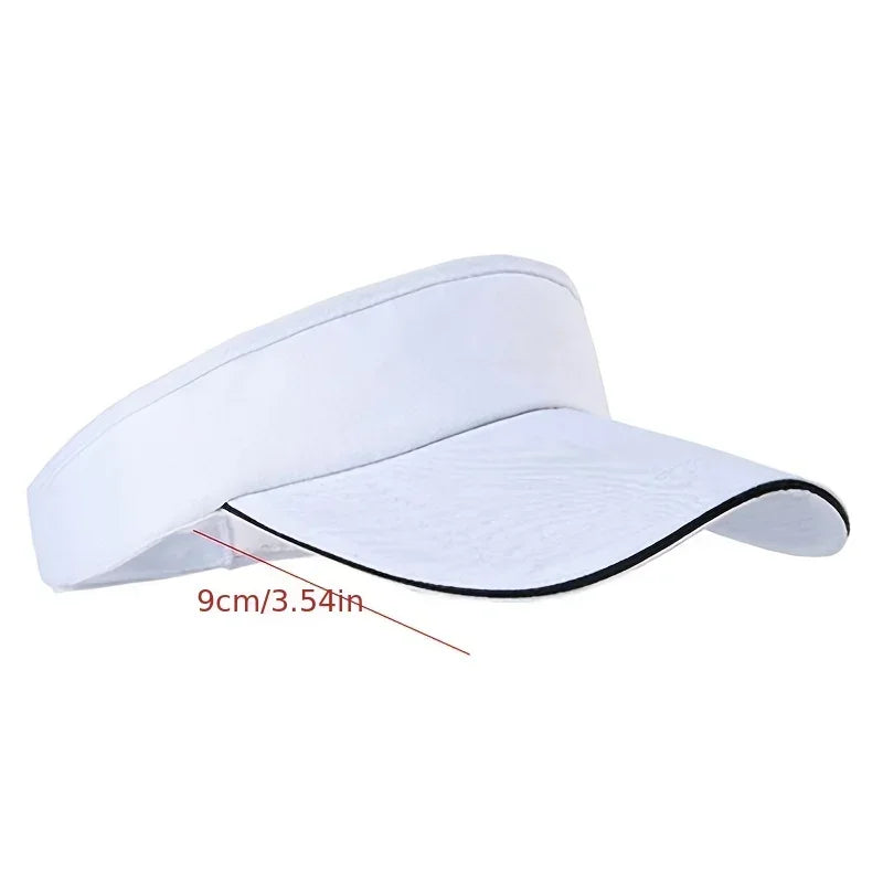 Adjustable Sun Visor Cap – Breathable Golf & Tennis Summer Hat for Outdoor Sports
