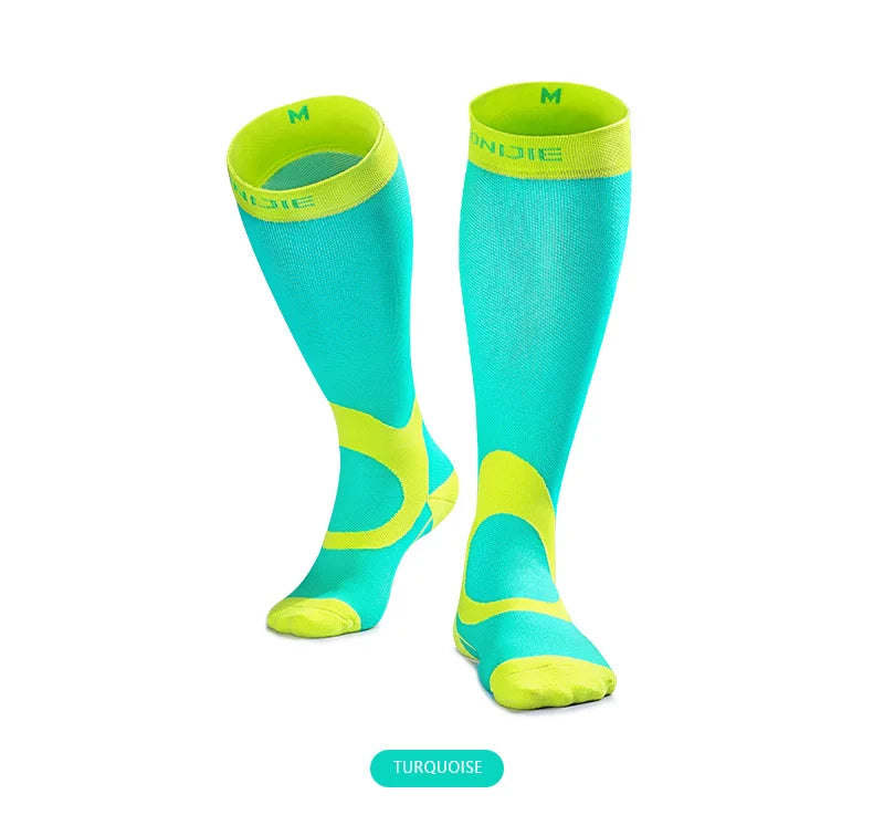 AONIJIE E4069 Compression Socks Knee-High Athletic Stockings for Running, Soccer & Cycling