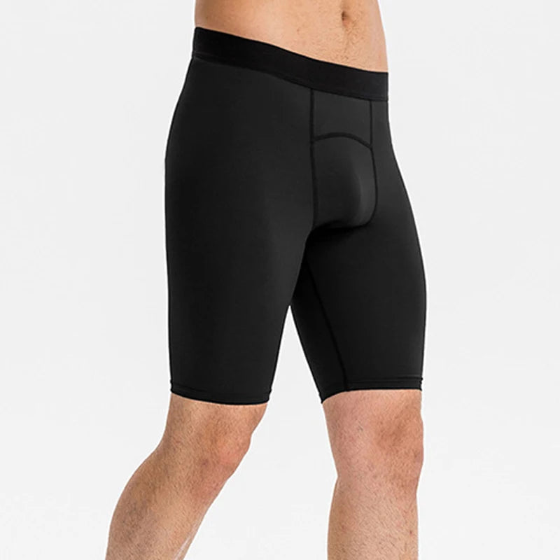 KHADGAR Men’s Compression Running Shorts – Quick-Dry Sports Tights with Pocket