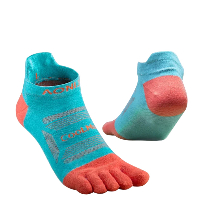 AONIJIE E4801/E4802 Five-Toe Running Socks Low Cut Athletic Toe Socks 3-Pack