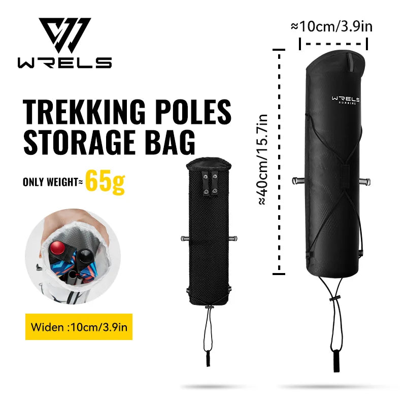 WRELS Trekking Poles Carry Bag Waterproof Lightweight Hiking Storage Case