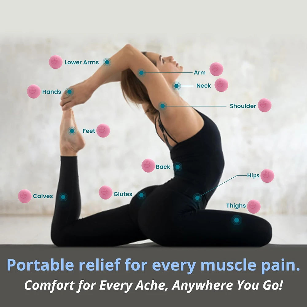 Massage Ball for Fascia Release, Yoga, and Muscle Pain Relief | Trigger Point & Physiotherapy Ball