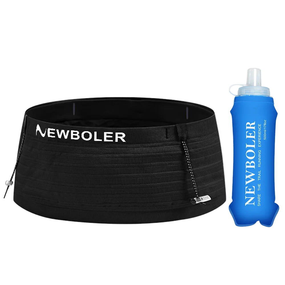 NEWBOLER Elastic Sports Waist Bag Pack Running Race Number Belt