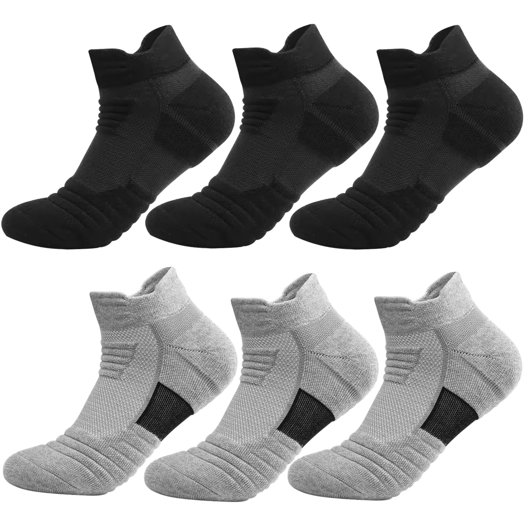 Breathable Athletic Terry Socks Cushioned Running Hiking Sports 6-12 Pairs