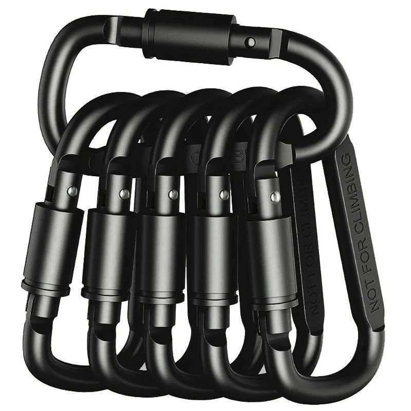 SANKE RESCUE Aluminium Carabiner Clips 4-6PCS Keychain EDC Camping Hooks