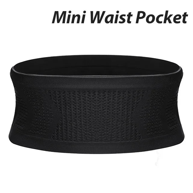 NEWBOLER Running Waist Bag Invisible Hydration Belt with Phone Holder