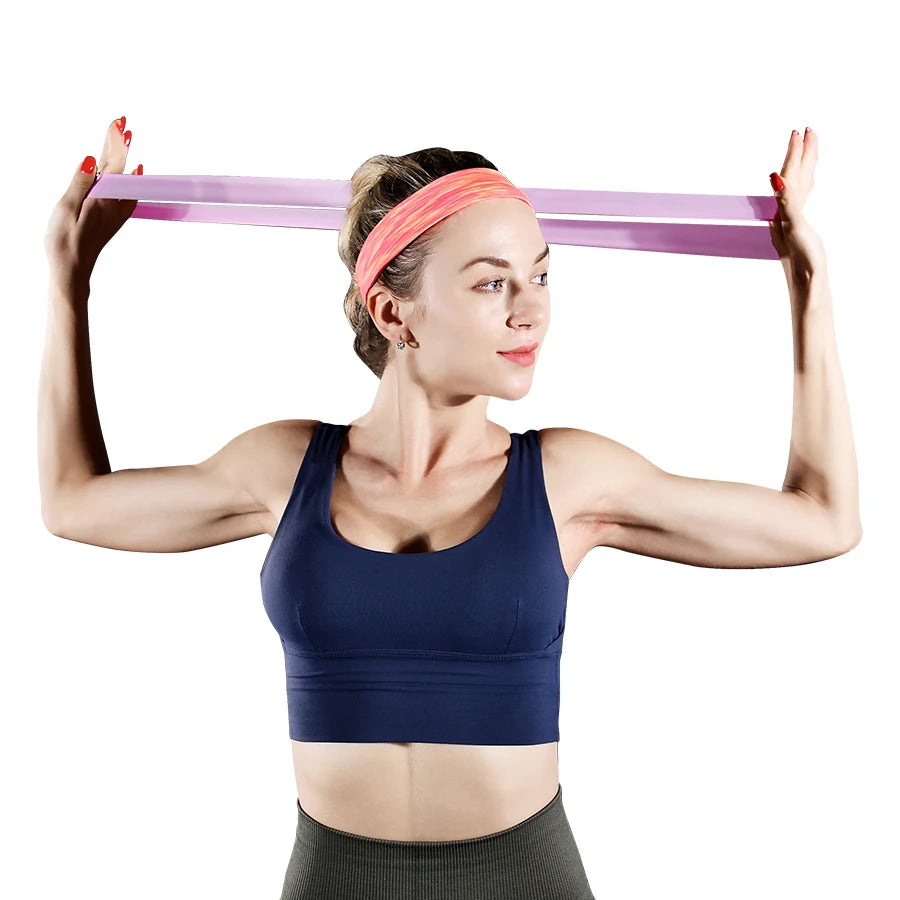 5-Level Resistance Bands Set, Natural Latex Workout Loops for Home Fitness, Stretching and Running